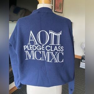 Vintage Hanes Navy Sorority Crewneck Sweater